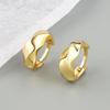 Premium Quilted Geometric Ear Cuffs Minimalist Chic Versatile Earrings For Women Fashion Jewelry