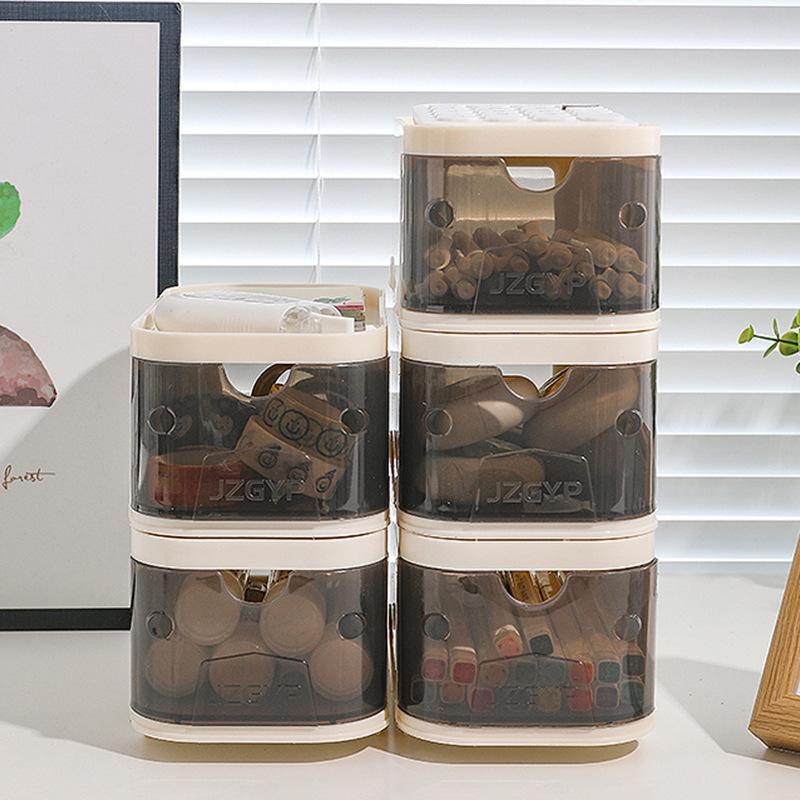 Desktop Drawer Marker Large Capacity Desk Stationery Miscellaneous Office Storage Boxes
