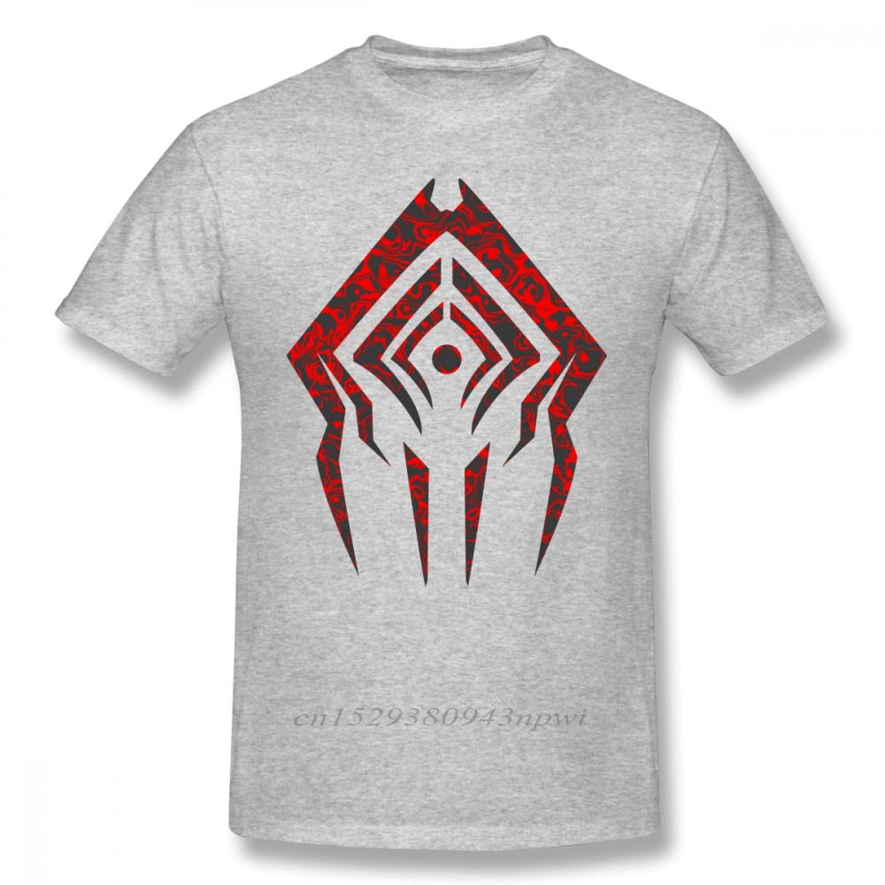 Warframe T-Shirt Stalker Sigil T-Shirt Kurzarm Oversize T-Shirt Lässig 100% Baumwolle Lustig Mann Gedrucktes T-Shirt