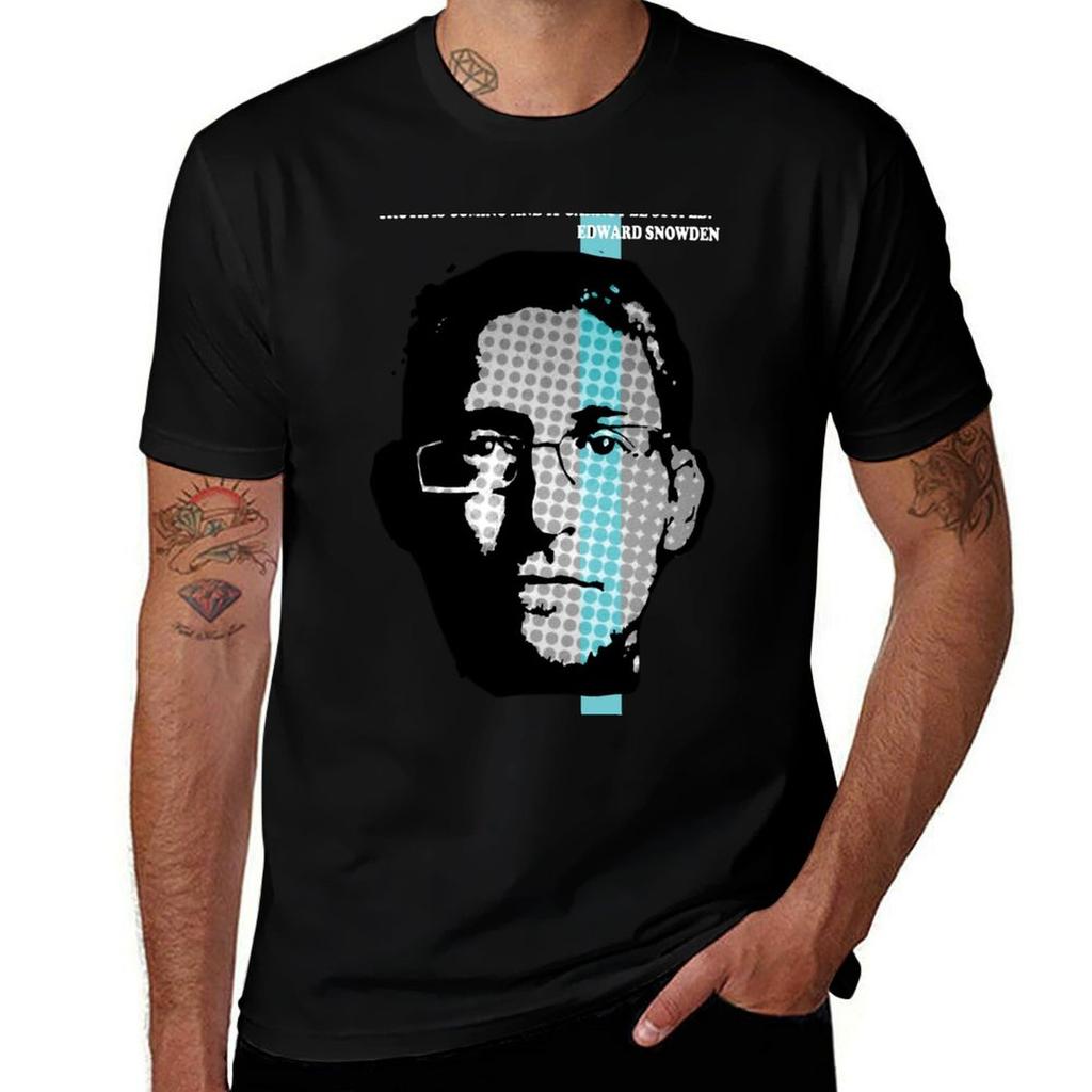Edward Snowden Truth Tshirt Gym Exercise Short Sleeve Tshirt