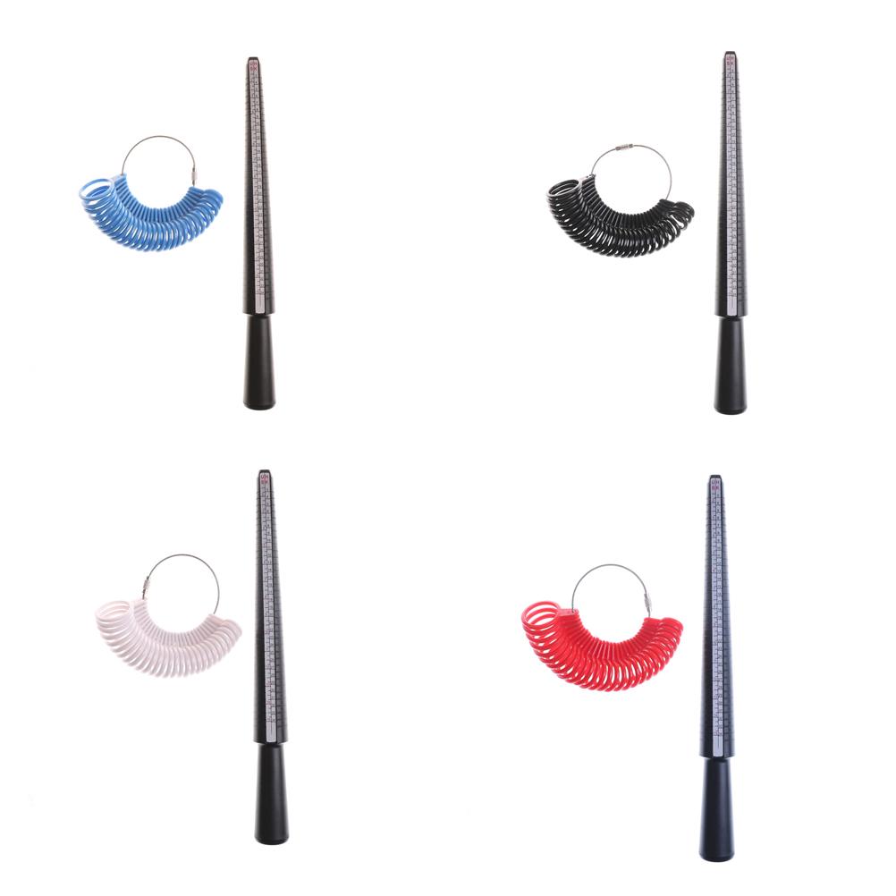 1Set Ring Size Stick Mandrel Finger Gauge Ring Jewelry Measuring Sizes Tool