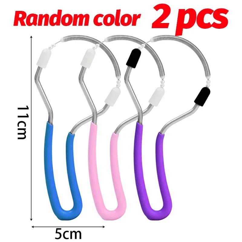 Face Epilator Fine Hair Fetal Hair Manual Spring Facial Hairs Removal Painless Remove Unwanted Hair On Upper Lip Chin Neck Tools