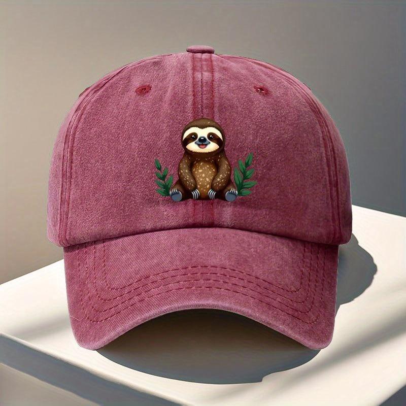 A Fun TreeThemed Cartoon Printed Baseball Cap for Outdoor Activities Suitable for Both Men And Women Featuring a Casual Sport