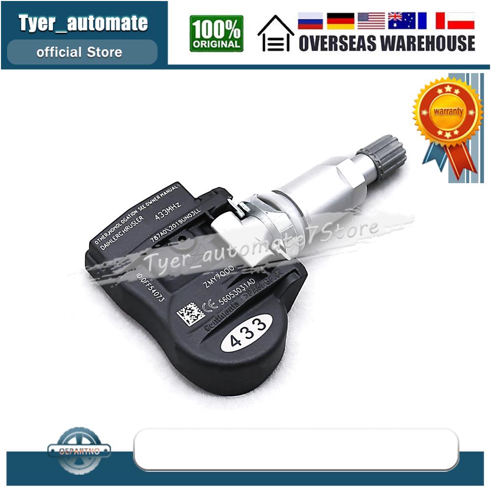4PCS For Chrysler 200 Sebring Dodge Avenger Caliber Journey Charger Tire Pressure Monitoring System Sensor 433MHz 56053031AD