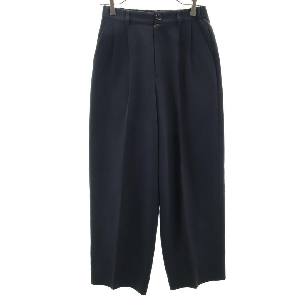 J&M Davidson made in Japan tack Wide pants 6 Charcoal Navy Women Used