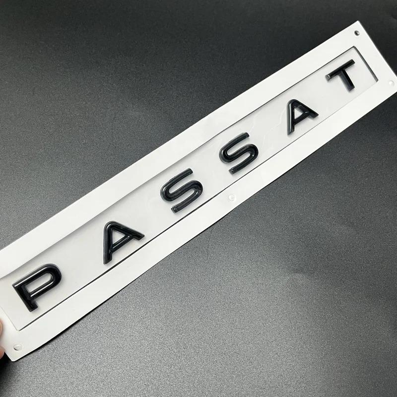 For VW Passat Car Rear Trunk Letters Logo Labeling Badge Emblem Decal ABS Shiny Chrome Sticker TO4