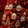 Christmas Tree Hanging Decor 12Pcs DIY Rhinestone Painting Ornament Kit, Faux Pearl Supplies for Adults Art Adults, Holiday Wreath Mantel Craft