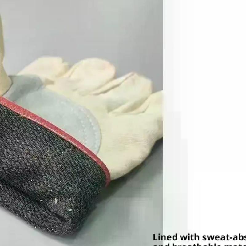 Canvas Gloves Wear-resistant Welder Maintenance Canvas Gloves Double Thickened Protective Labor Protection Gloves Canvas Gloves