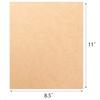 HningBuyox 300 PC Kraft Paper Sheets Brown Printer Paper 120g Double Size Brown Stationery Paper for Arts Craft Drawing DIY Pro