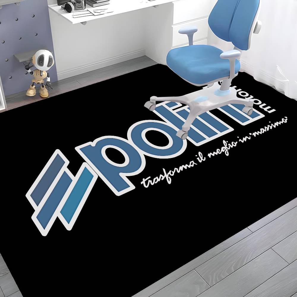 P-Polini-Italy S-Scooter Floor Mat Kids Room Bedroom Decoration Balcony Anti-Slip Doormat Living Room Welcome Rug