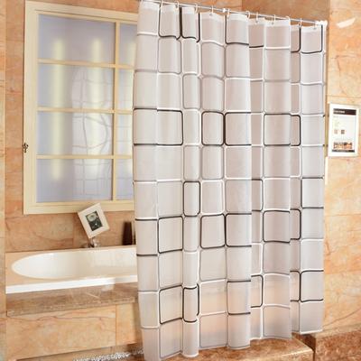 3D Waterproof Bathroom Shower Curtain Mildew Proof PEVA Bath Curtain Shower Curtains Environmental Toilet Door Curtain
