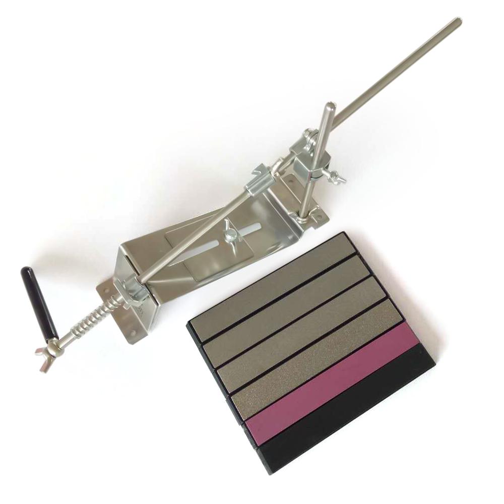 Uppgraderad knivslipsats med fast vinkel i helmetall rostfritt stål Professional 14 slipning