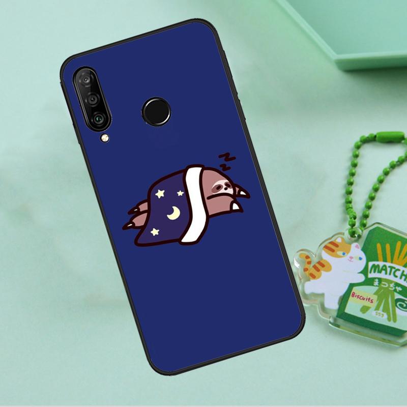Kawaii Cute Sloth Face For Huawei Nova Y90 Y70 Y60 Y61 Y91 Y72 9 10 SE 12i 12s 11i 5T P60 Pro P20 P30 P40 Lite Case