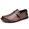 Spring and Autumn Large Size Foot Cover Lazy Casual Shoes Soft-soled Buckle Leather Shoes