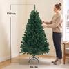 5ft/150cm Artificial Christmas Tree Fir Hinged Xmas Tree Green