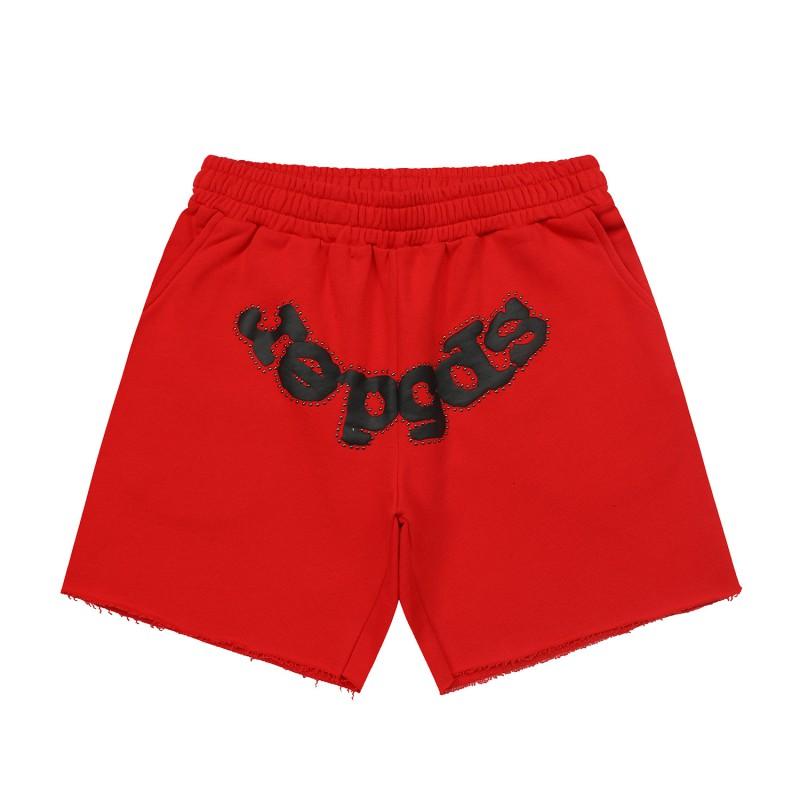 Mens Cotton Short Pants With Embroidered Loose Fit Casual Shorts Outdoor Wear