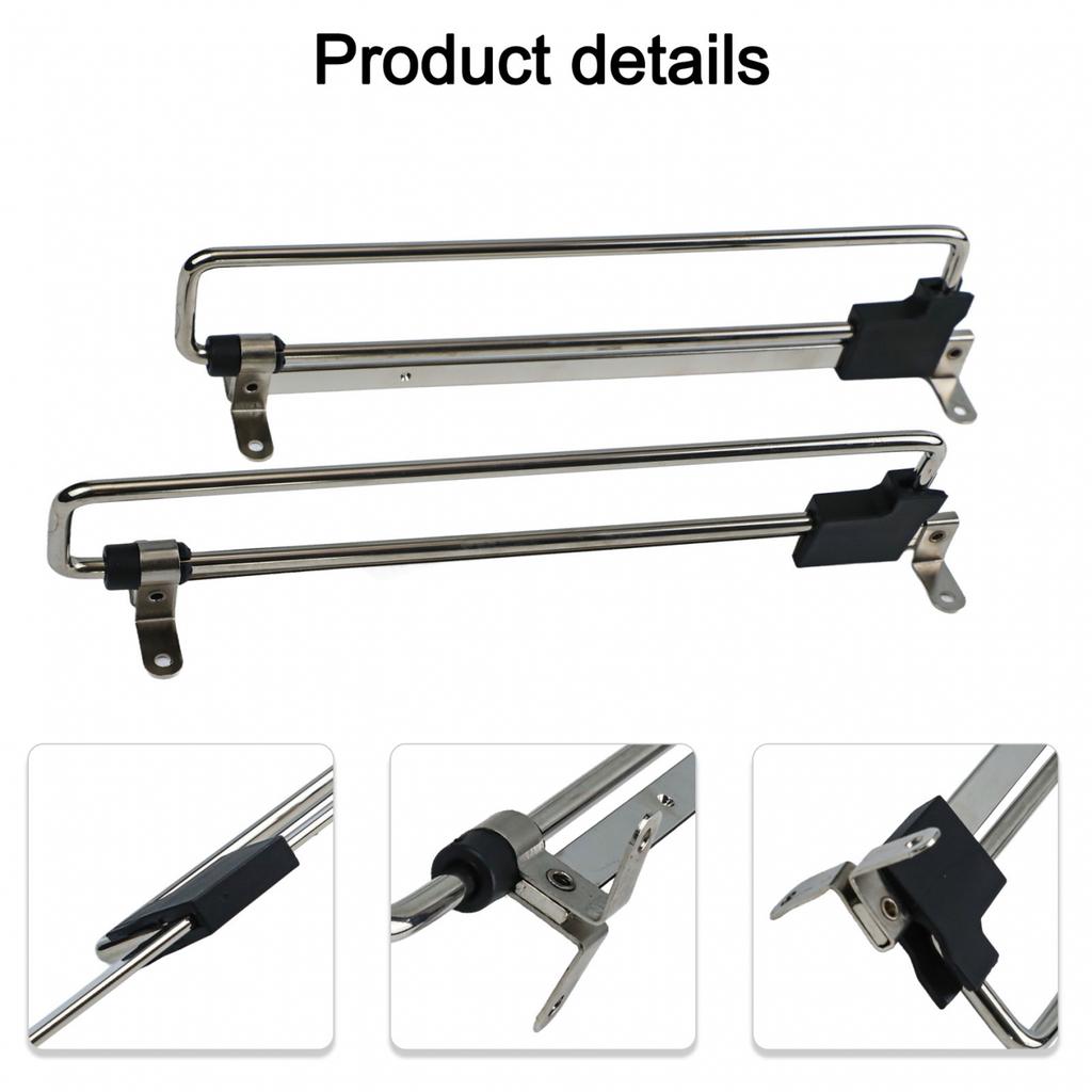 2 Pcs Retractable Adjustable Rods for Closet Space Saving Clothes Hangers