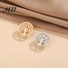 Oxidation-resistant Brooch Hollow Tree Pin for Women, Zinc Alloy Durable Decorative Dress, Coat, Shawl, Gift Mother, Wedding