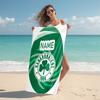 Personalized Getafe FC Crest Beach Towel Microfiber Beach Towel Thin Absorbent for Beach Swimming Yoga Bath Sports. 0910136