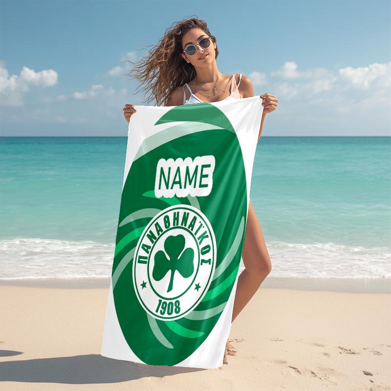 Personalized Getafe FC Crest Beach Towel Microfiber Beach Towel Thin Absorbent for Beach Swimming Yoga Bath Sports. 0910136