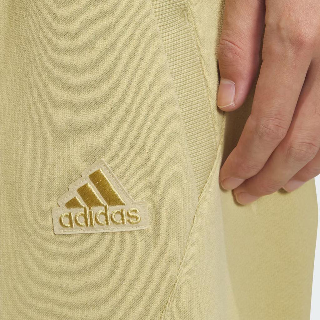 Adidas FW24 ST Warm Knit Joggers Series Comfortable Fashion Sports Casual Pants Men Bottoms Sand-Brown JI8626