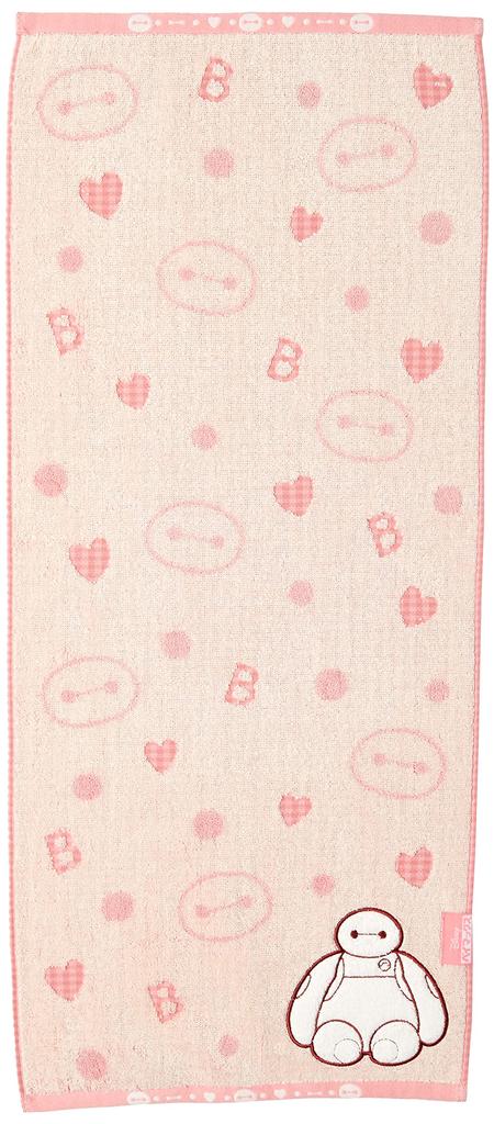 Marushin Face Towel Disney Baymax Fluffy Dots 2006019400 34 X 80cm Approx.