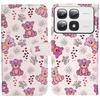 For Xiaomi 14T Pro Case Pattern Leather Wallet Phone Cover with Card Holder