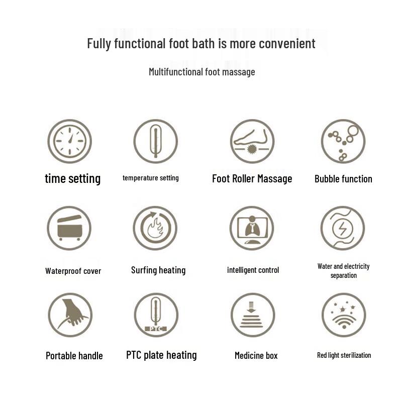 Smart Heated Foot Spa Massager