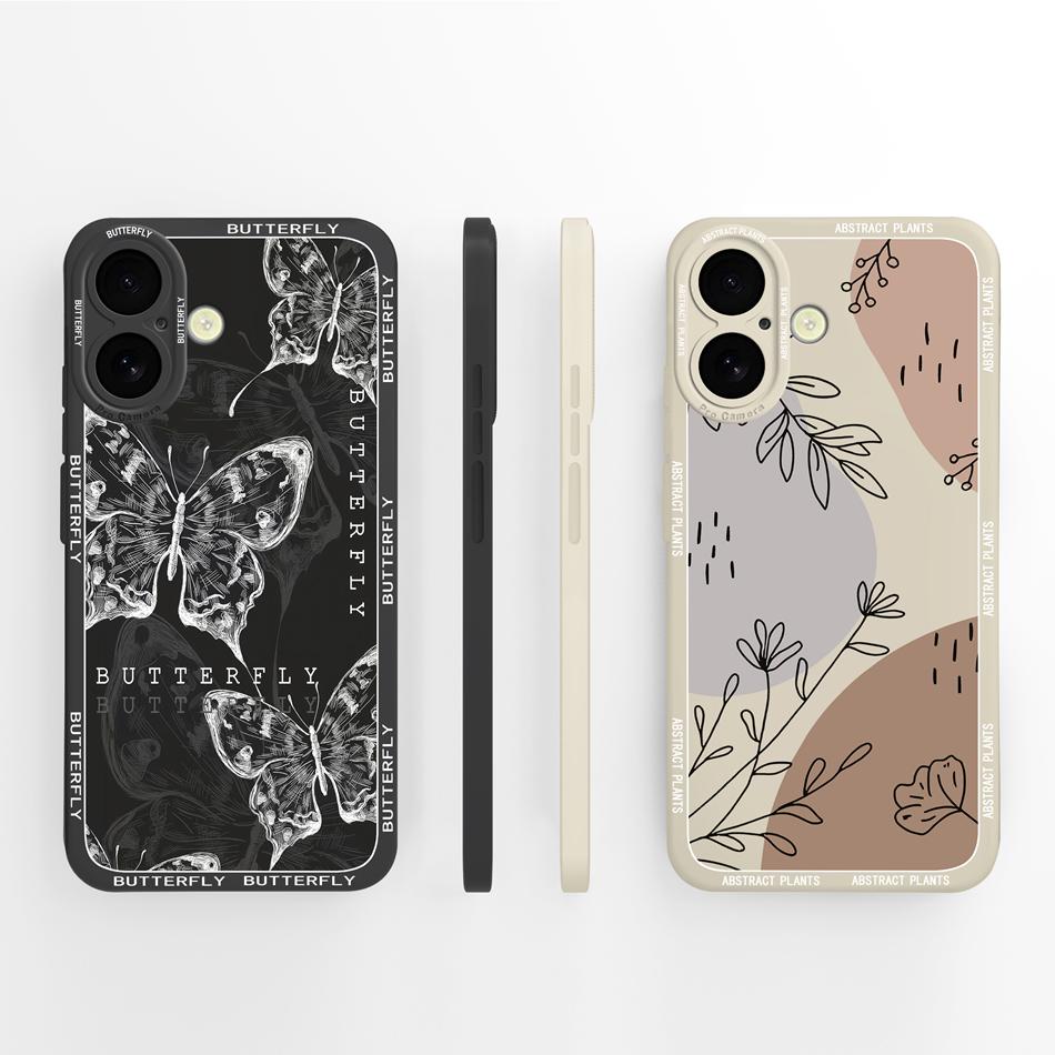 Cute Panda Case For iPhone 16 /16Plus/16Pro/16ProMax iPhone16+ Back Cover Sof Liquid Silicone Full Protection Bumper Funda Coque