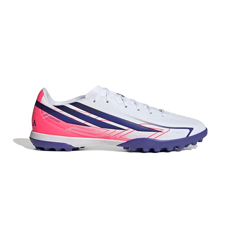 [Adidas] Futsal Shoes F50 HYPERFAST Club TF Unisex Adult OMN60 Footwear White/Solar Purple/Solar Turbo (KJ3409) 27.5 cm