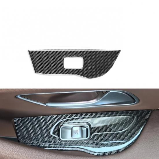 For Mercedes-Benz GLE W167 -2024 Real Carbon Fiber Sticker Driver Dashboard Panel Cover Car Accessories Interior Decorative