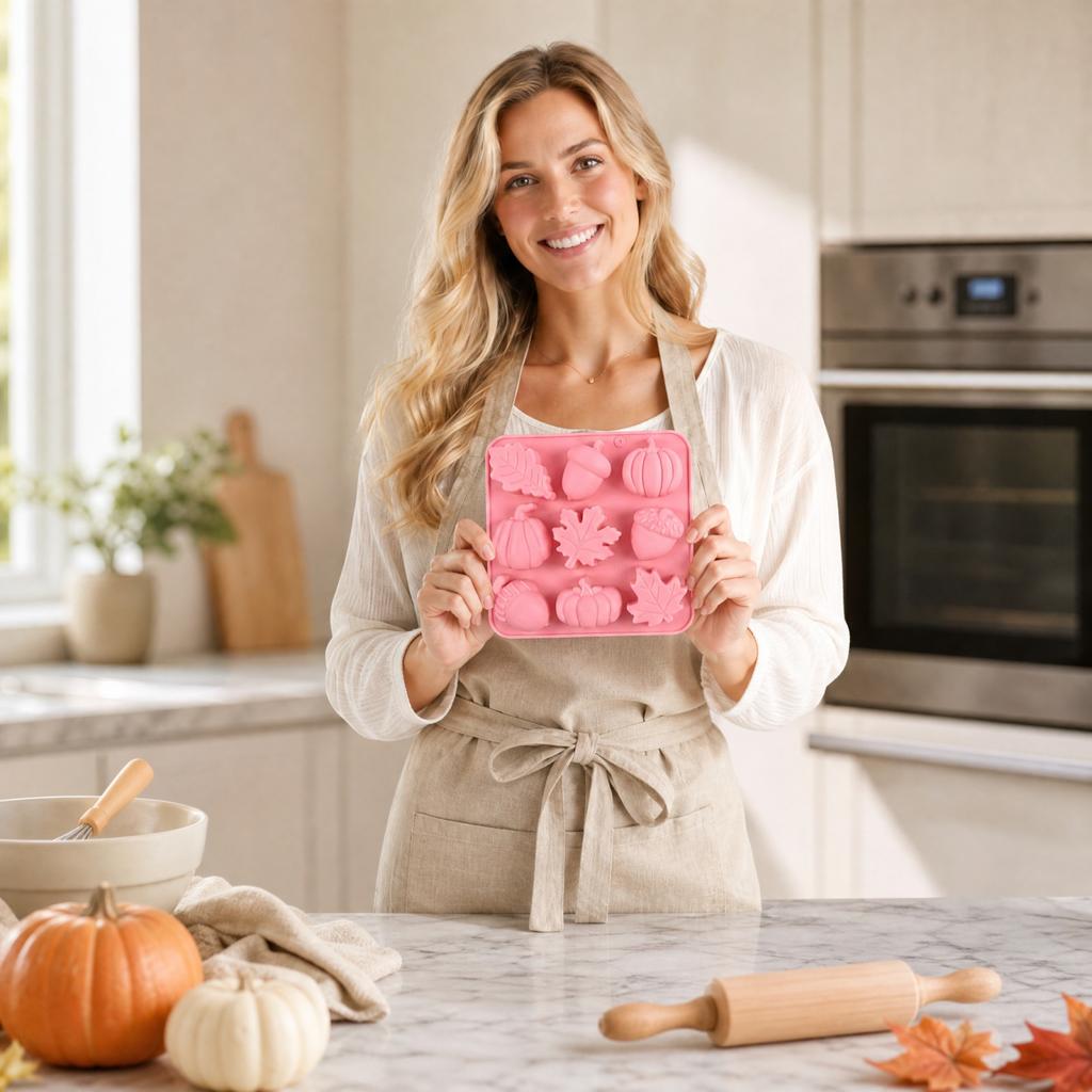 Pumpkin Silicone for Halloween Baking and DIY Crafts