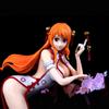 Anime One Piece 26cm Sexy Girl Cheongsam Nami Gk Figure Model Statue Doll Boys Collection Desktop Decoration Toys Gifts