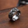 Vintage Skull Couple Domineering Cross Stainless Steel Rings for Men