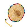 Mini Pet Dogs Straw Hat Sombrero Cat Dog Sun Beach Party Straw Hats for Dogs AccessoriesM