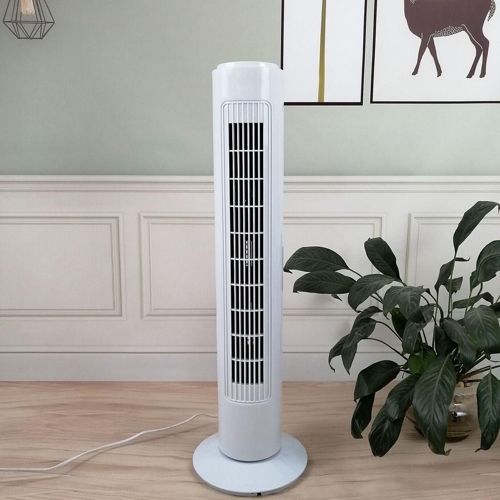 45W White Household Timed Vertical Fan Detachable Low Noise Air Conditioning Fan for Cleaning Wide Angle Air Supply Bladeless Electric Fan
