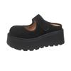 Spring New hoes Women Fashion Round Head Shallow Mouth Line with Waterproof Platform Wear-resistant Single Shoes