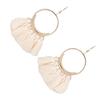Colorful Round Hoop Allergy Free Earring Bohemia Style Colorful Thread Tassel Pendants Earring