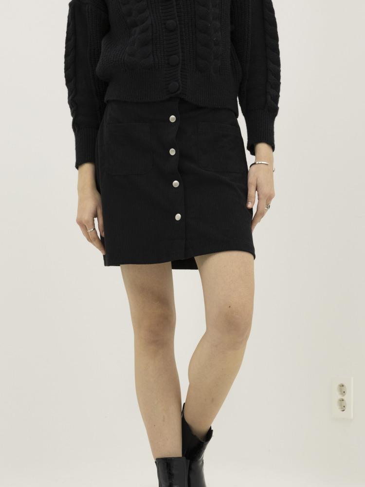 HYFVE Front Button Short Skirt