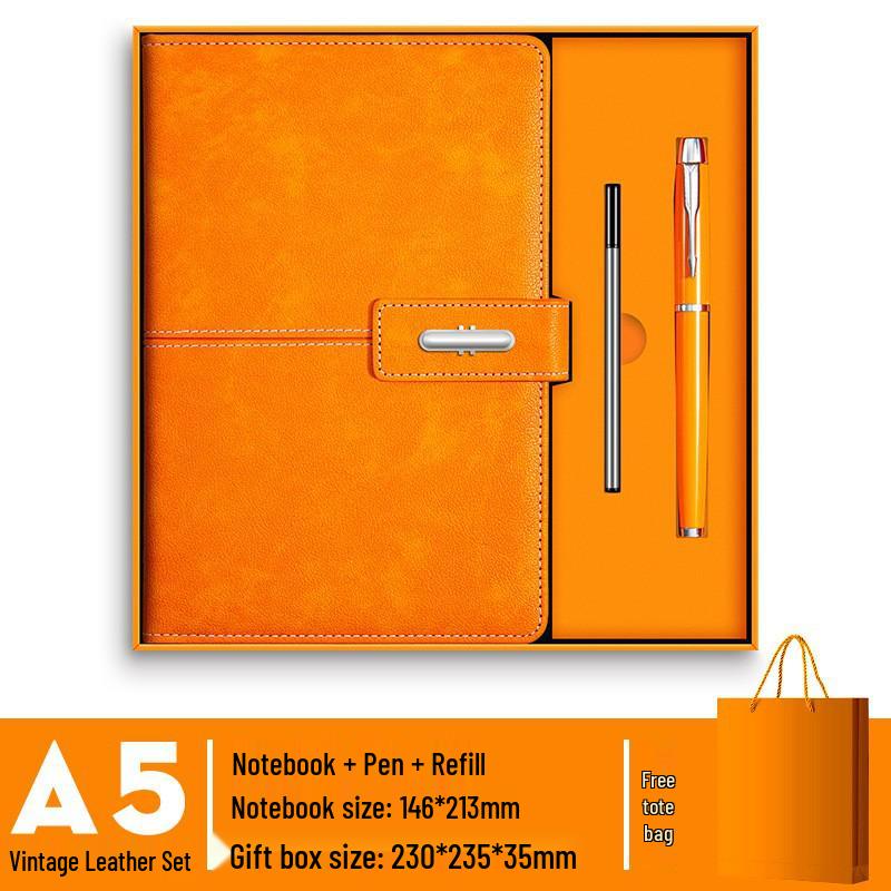 Corporate Gift Set: A5 Notebook, Thermos Cup, B5 PU Diary with Custom Logo