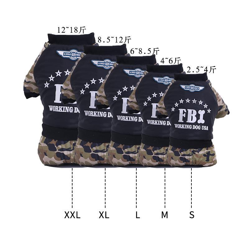 Salopetă pentru animale de companie de toamnă și iarnă