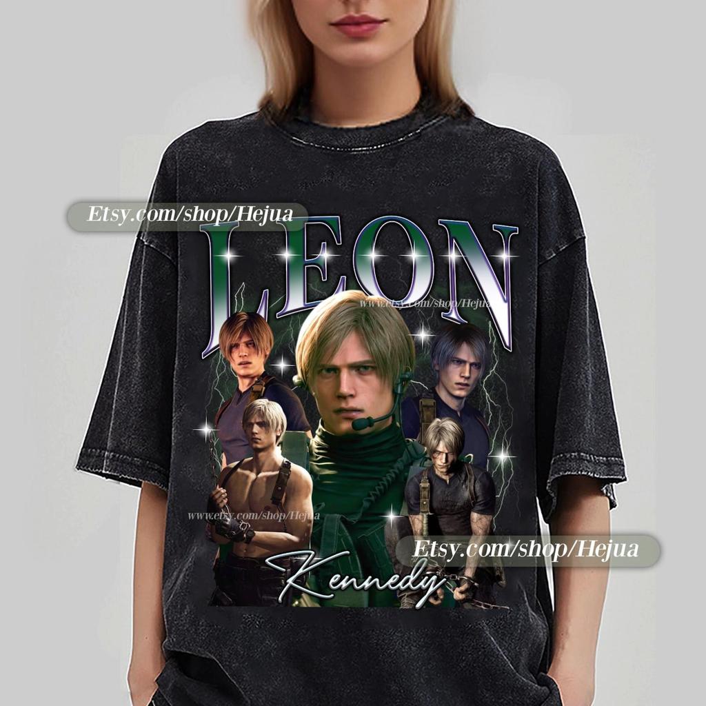 Residence Evil Leon S. Kennedy 90s vintage bootleg, Gaming Shirt