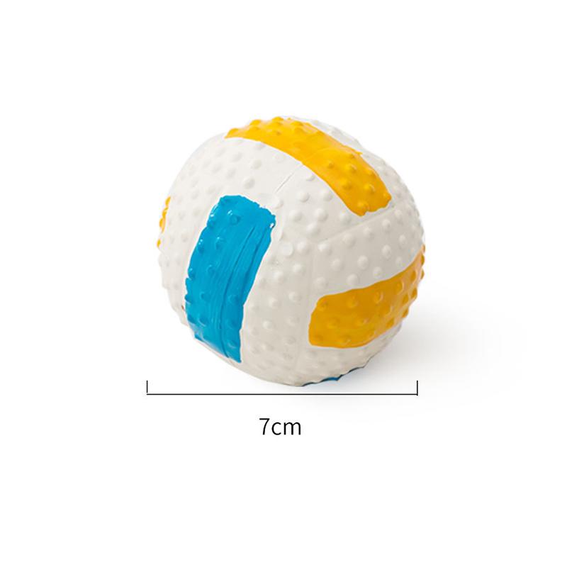 

Squeaker French Bulldog Pet Ball Toys for Small Medium Dogs Rubber Puppy Dog Chew Toy Shiba Inu Balls mascotas Accessories As the pictures