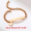 Individuell gravierte Armbänder für kleine Mädchen, personalisierter anti-allergischer Edelstahl-Balken Schmuck für Mädchen und Jungen