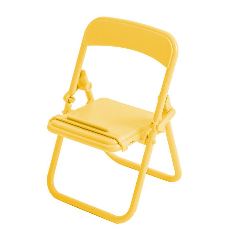 Cute Sweet Creative Desktop Plastic Mini Chair Stand Can Be Used As Decorative Ornaments Foldable Lazy Drama Mobile Phone Holder