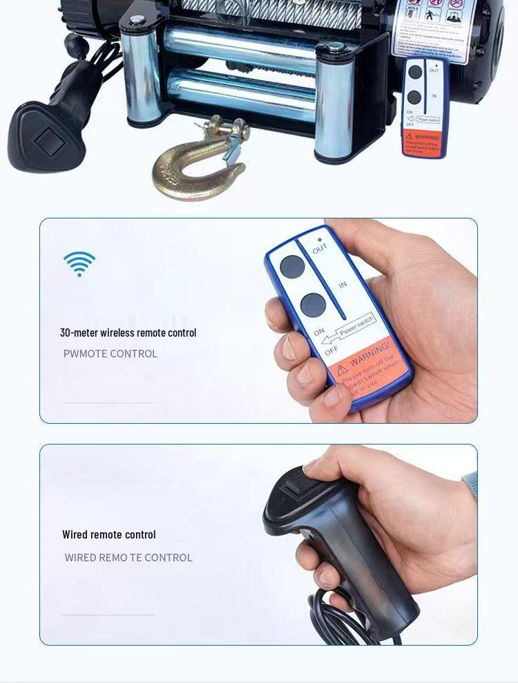 12V/24V Electric Off-Road Car Winch & Hoist