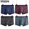 4pcs Men's Oversized Underwear Men's Boxer Shorts Men's Underwear Breathable and Trendy Square Shorts Boxer Brief