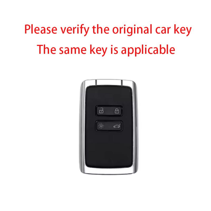 Zinc Alloy Car Key Case Full Cover For Renault Koleos Kadjar Megane Talisman Captur Espace Clio 2016-2019 4 Button Accessories