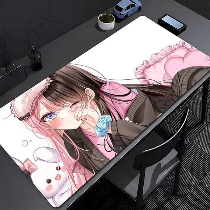Mouse Pad Gamer Anime Girl Mousepad Laptop VSPO Hinano Tachibana HD Print Kawaii Keyboard Pad PC Gaming Extended Desk Mouse Mat