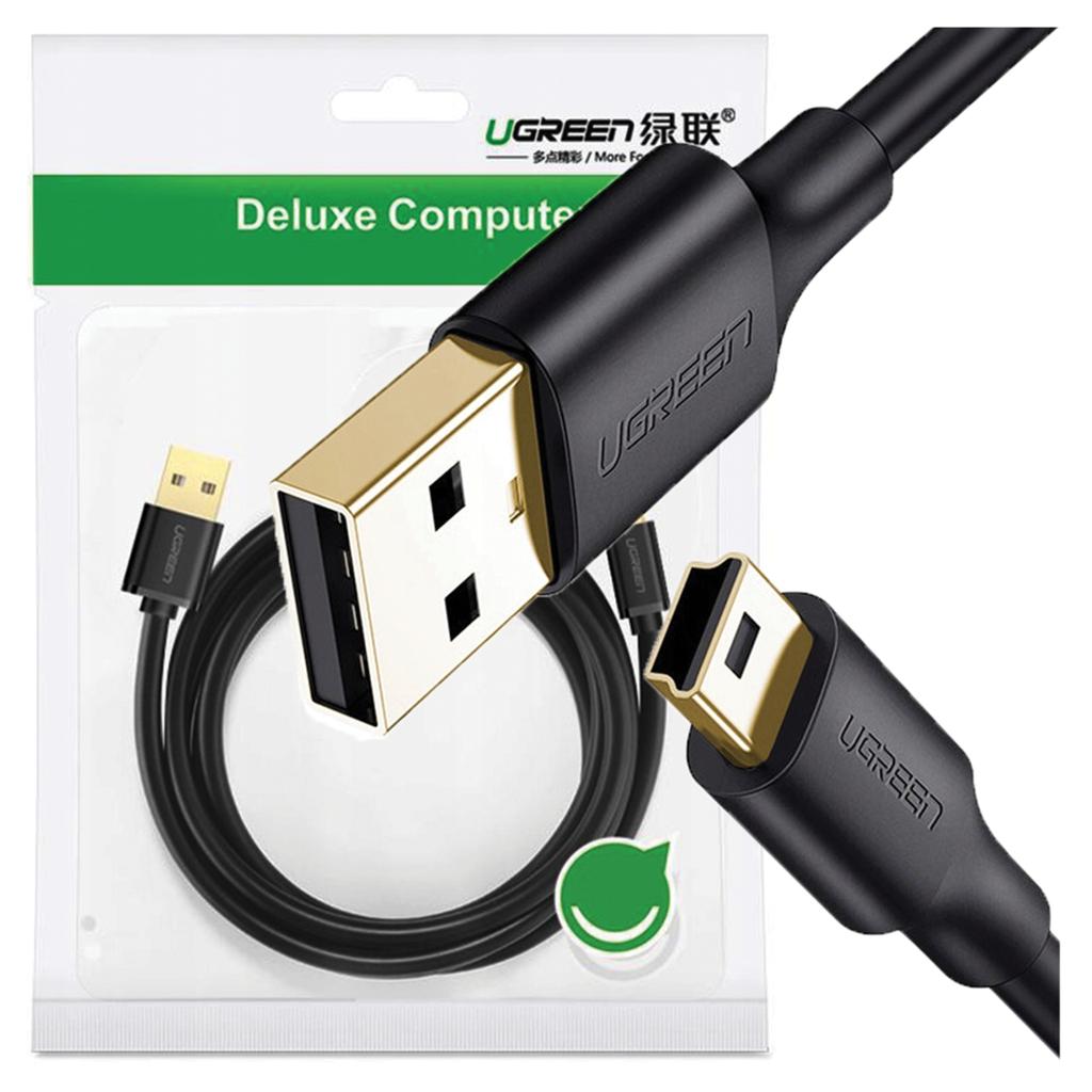 Kabel Usb 2.0 Ugreen  Us13210355B, Męski, Mini Usb, 1M (Czarny)